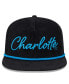 ფოტო #2 პროდუქტის Men's Black Charlotte FC Corduroy Golfer Adjustable Hat