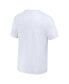 Фото #3 товара Men's NFL x Darius Rucker Collection by White Distressed Washington Commanders Vintage-Like Football T-shirt