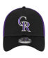 Фото #4 товара Men's Black Colorado Rockies Neo 39THIRTY Flex Hat