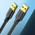 Kabel przewód USB-A 3.0 5Gb/s 0.5m czarny