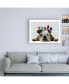 Фото #3 товара Fab Funky English Bulldog and Birds Canvas Art - 27" x 33.5"