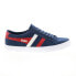 Фото #1 товара Gola Varsity CMA331 Mens Blue Canvas Lace Up Lifestyle Sneakers Shoes