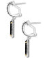 ფოტო #5 პროდუქტის EFFY® Onyx Drop Earrings in Sterling Silver