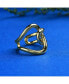 Women's Gold Abstract Twist Open Ring