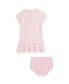 ფოტო #2 პროდუქტის Baby Girls Tropical-Logo Cotton T Shirt Dress