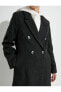 Фото #5 товара Пальто Koton Long Coat Double-Breasted Button Closure Belted