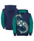 Big Boys Fanatics Navy, Aqua Seattle Mariners Postcard Full-Zip Hoodie Jacket