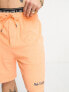 Фото #3 товара Polo Ralph Lauren x ASOS exclusive collab terry towelling shorts in orange with logo