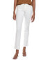 7 For All Mankind Kimmie White Form Fitted Straight Leg Jean Women's