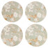 CREATIVE TOPS Duck Egg Floral Premium Pack Of 4 Round Placemats - фото #1