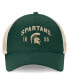 ფოტო #4 პროდუქტის Men's Green Michigan State Spartans Heritage Waylon Trucker Adjustable Hat