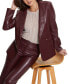 ფოტო #5 პროდუქტის Women's Emelie Faux-Leather Blazer