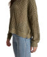 Women's V-Neck Open-Stitch Cotton Sweater