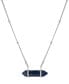 Фото #1 товара Giani Bernini lapis Hexagon Pendant Necklace in Sterling Silver, 16" + 2" extender, Created for Macy's