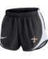 ფოტო #3 პროდუქტის Women's Black New Orleans Saints Plus Size Tempo Shorts