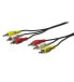 Wentronic 50380 - 1.5 m - 3 x RCA - 3 x RCA - Male - Male - Red - White - Yellow
