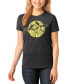 ფოტო #1 პროდუქტის Women's Premium Blend Halloween Bats Word Art T-shirt