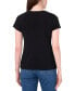 ფოტო #2 პროდუქტის Women's Grommet-Trim Raglan-Sleeve Top