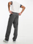 Фото #3 товара Reclaimed Vintage straight leg trouser co-ord in vintage blue and grey stripe