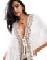 Фото #2 товара Accessorize maxi beach kaftan in cream