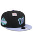 Фото #1 товара Men's Black/Purple Washington Nationals Grape Big League Chew Flavor Pack 9FIFTY Snapback Hat