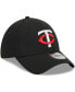 ფოტო #5 პროდუქტის Men's Black Minnesota Twins Logo 39THIRTY Flex Hat