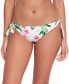 Фото #1 товара Women's Side-Tie Floral-Print Hipster Bikini Bottoms