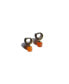 Harvest — Persimmon Jade stone charm earrings