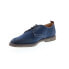 Фото #7 товара Bruno Magli Sal BM2SALN1 Mens Blue Suede Oxfords & Lace Ups Casual Shoes