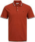 Фото #1 товара Pánské polo triko JJEPAULOS Slim Fit 12136668 Red Ochre