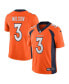 Фото #2 товара Men's Russell Wilson Orange Denver Broncos Team Vapor Limited Jersey