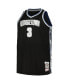 Фото #3 товара Футболка Mitchell&Ness мужская Allen Iverson черная Georgetown Hoyas 1995/96 Big and Tall Swingman Jersey