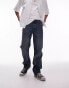 Фото #13 товара Topman taper jeans in summer light wash tinted blue