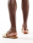 ALDO Nalani fringe flat sandals in gold