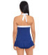 LAUREN Ralph Lauren 285740 Women Bel Air Shirred Bandeau One-Piece Size 12 blue