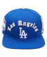 Фото #3 товара Men's Royal Los Angeles Dodgers 2020 World Series Old English Snapback Hat