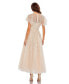 ფოტო #3 პროდუქტის Women's s Embellished Flutter Sleeve Bow Waist A Line Dress