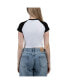 ფოტო #2 პროდუქტის Women's Black/White LAFC Homerun Cropped Raglan T-Shirt