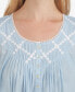 ფოტო #3 პროდუქტის Cotton Lace-Trim Short Nightgown