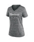 ფოტო #3 პროდუქტის Women's Gray Chicago White Sox MLB City Connect Velocity Space-Dye Performance V-Neck T-shirt