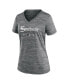 Women's Gray Chicago White Sox MLB City Connect Velocity Space-Dye Performance V-Neck T-shirt