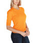 ფოტო #24 პროდუქტის Women's Rivet- Detail Puff-Sleeve Sweater