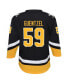 ფოტო #4 პროდუქტის Big Boys Jake Guentzel Black Pittsburgh Penguins 2021/22 Alternate Replica Player Jersey