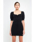 ფოტო #2 პროდუქტის Women's Sweetheart Knit Mini dress