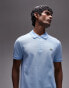 Lacoste slim fit logo pique polo in light blue