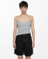 Фото #1 товара Women's Pleats Detail Denim Shorts