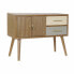 TV furniture DKD Home Decor Grey Cream Metal Paolownia wood (90 x 34 x 66.5 cm)