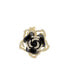 Фото #1 товара Кольцо heyMAEVE с черной эмалью, покрытое золотом 18K