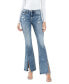 ფოტო #1 პროდუქტის Women's High Rise Split Hem Flare Jeans