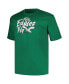ფოტო #3 პროდუქტის Men's Kelly Green Distressed Philadelphia Eagles Big and Tall Gridiron Classics Local T-shirt
